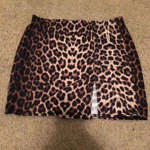 Leopard skirt